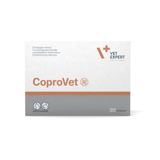 Coprovet Vet Expert – Supliment Digestiv pentru Câini și Pisici – 30 Capsule